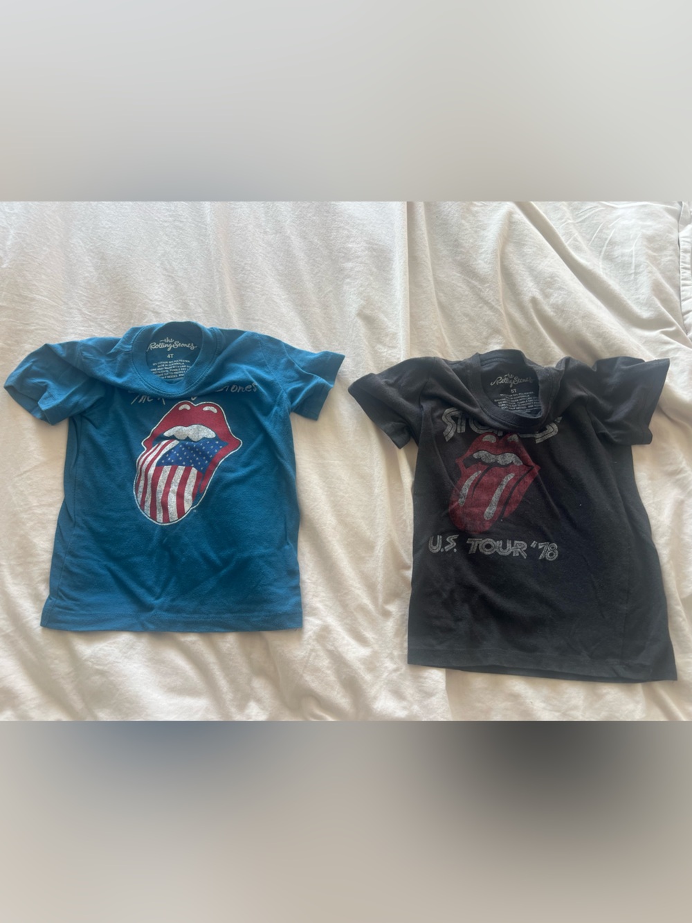 Rolling Stones Kids' Blue and Black Graphic Tee Set of Two